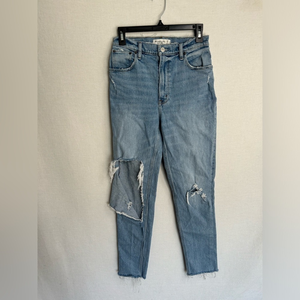 Abercrombie & fitch the 90s straight ultra hi rise jeans